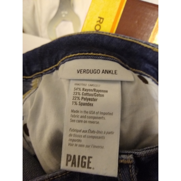 Paige Distressed Verdugo Ankle Jeans - Picture 13 of 14